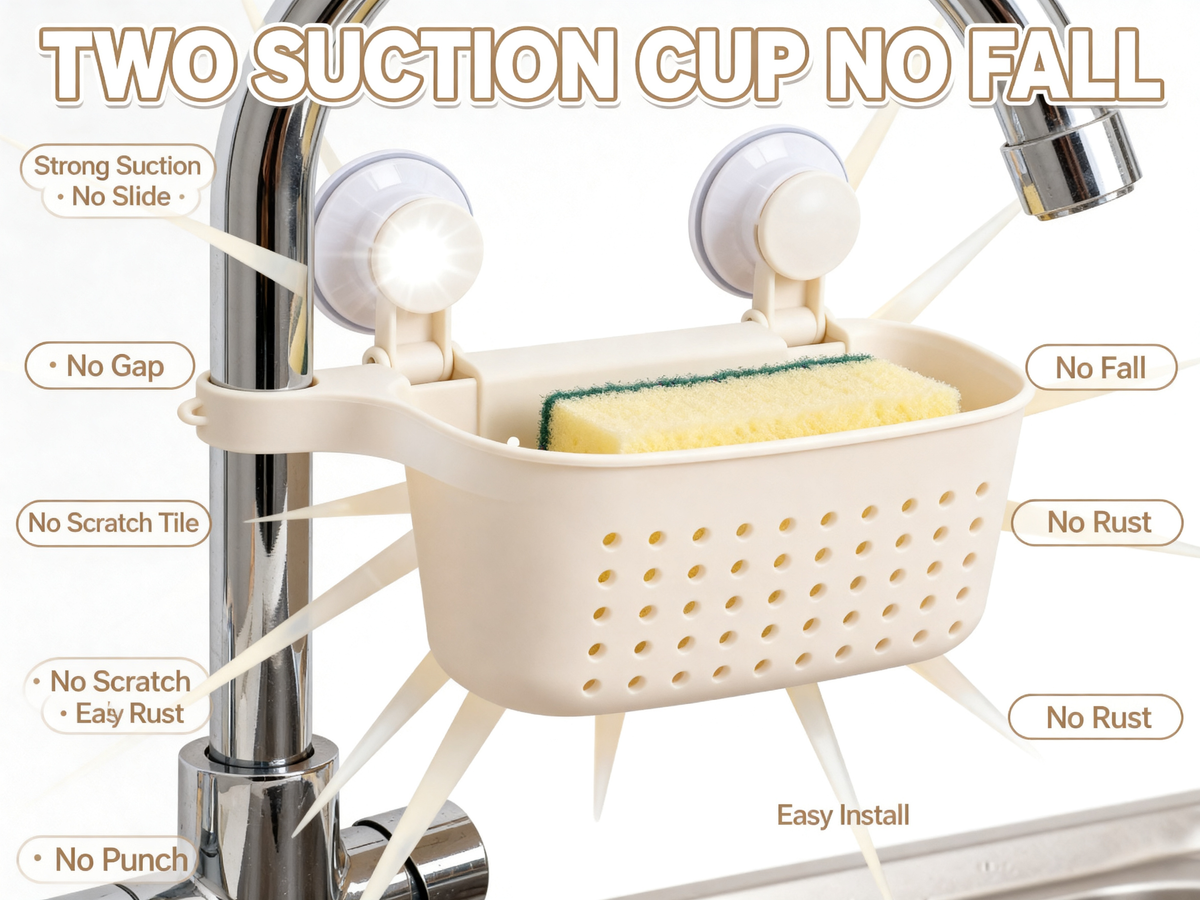 🧺 Upgrade Your Kitchen Organization — Expandable Sink Caddy Designed to Keep Your Countertop Clean & Clutter-Free