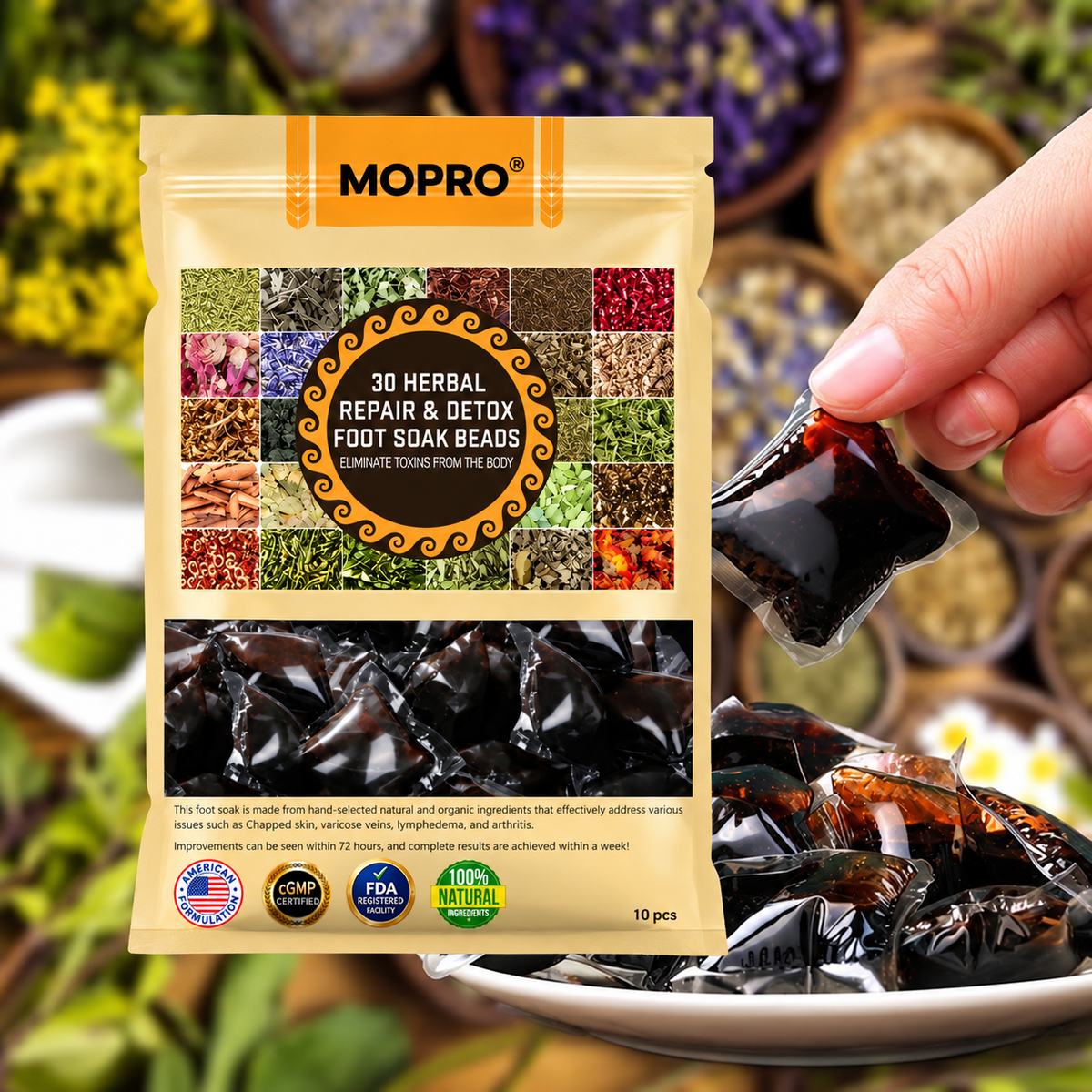 MOPRO® 30 Herbal Repair & Detox Foot Bath Beads🦶 transform your daily foot care routine into a relaxing and enjoyable at-home spa experience🏠🛁