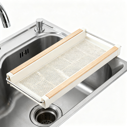 🥬 Expand Your Kitchen Efficiency With A Flexible Sink Colander Designed For Washing, Draining & Organizing
