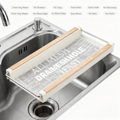 🥬 Expand Your Kitchen Efficiency With A Flexible Sink Colander Designed For Washing, Draining & Organizing