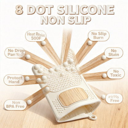 🧤 Heat Without Fear — Premium Silicone Oven Mitt Designed for Safer, More Comfortable Cooking
