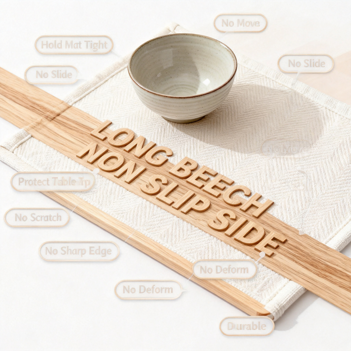 🌿 Keep Your Kitchen Beautiful & Dry — Premium Wooden Edge Absorbent Mat Designed for Cleaner Countertops