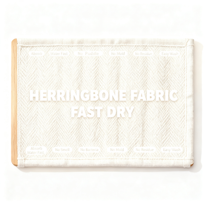 🌿 Keep Your Kitchen Beautiful & Dry — Premium Wooden Edge Absorbent Mat Designed for Cleaner Countertops