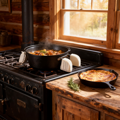 🖐️ No More Hot Handles — Premium Silicone Cast Iron Handle Cover Designed for Safer Cooking