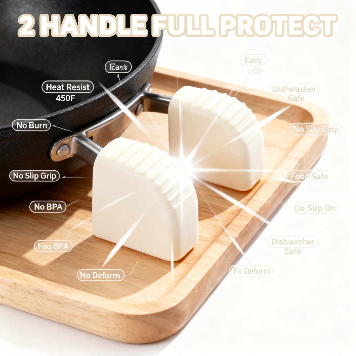 🖐️ No More Hot Handles — Premium Silicone Cast Iron Handle Cover Designed for Safer Cooking