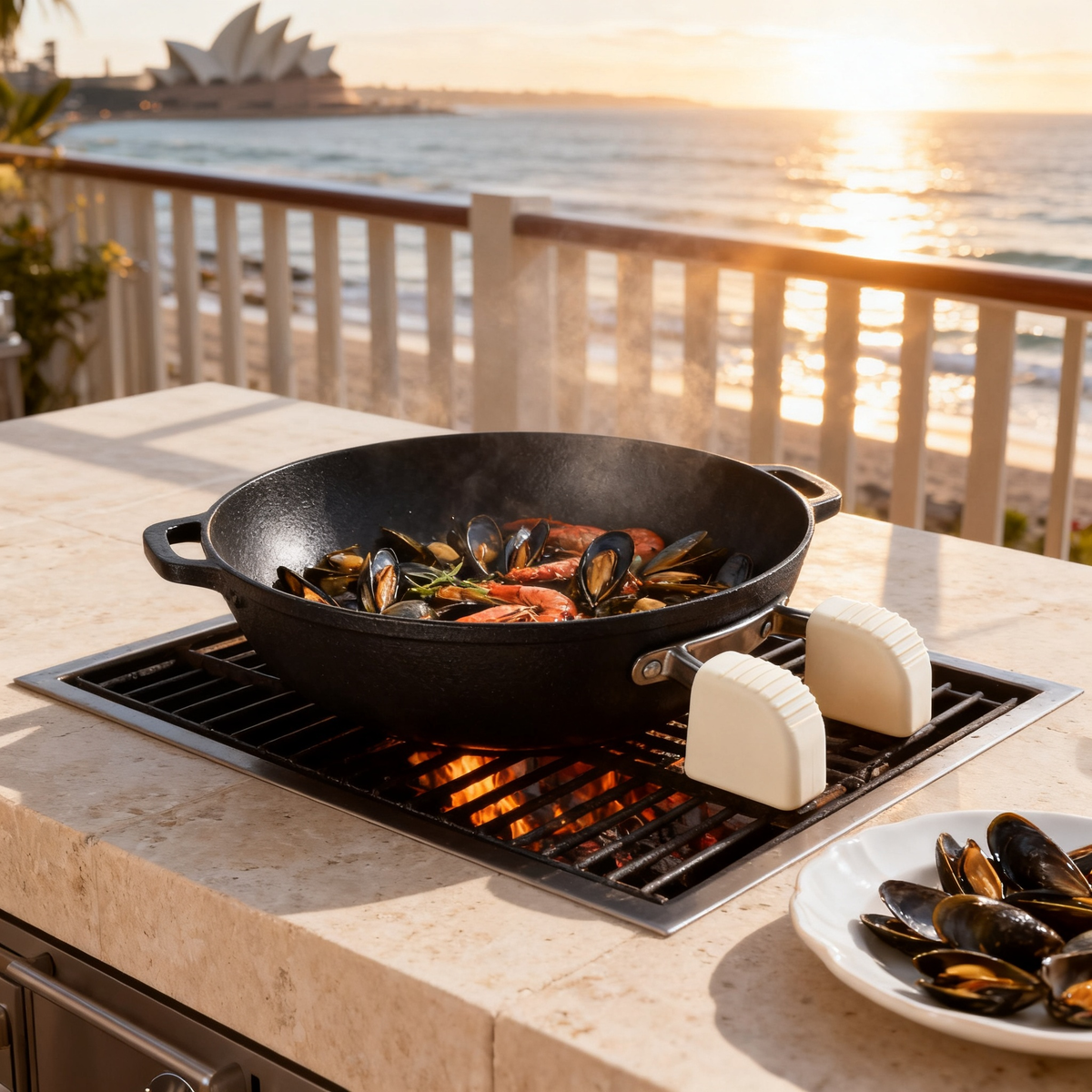 🖐️ No More Hot Handles — Premium Silicone Cast Iron Handle Cover Designed for Safer Cooking