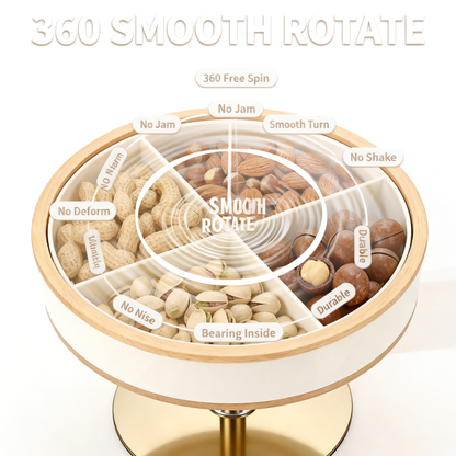 🔄 Effortless Organization at Your Fingertips — 360° Rotating Storage Tray Designed for a Cleaner & Smarter Home