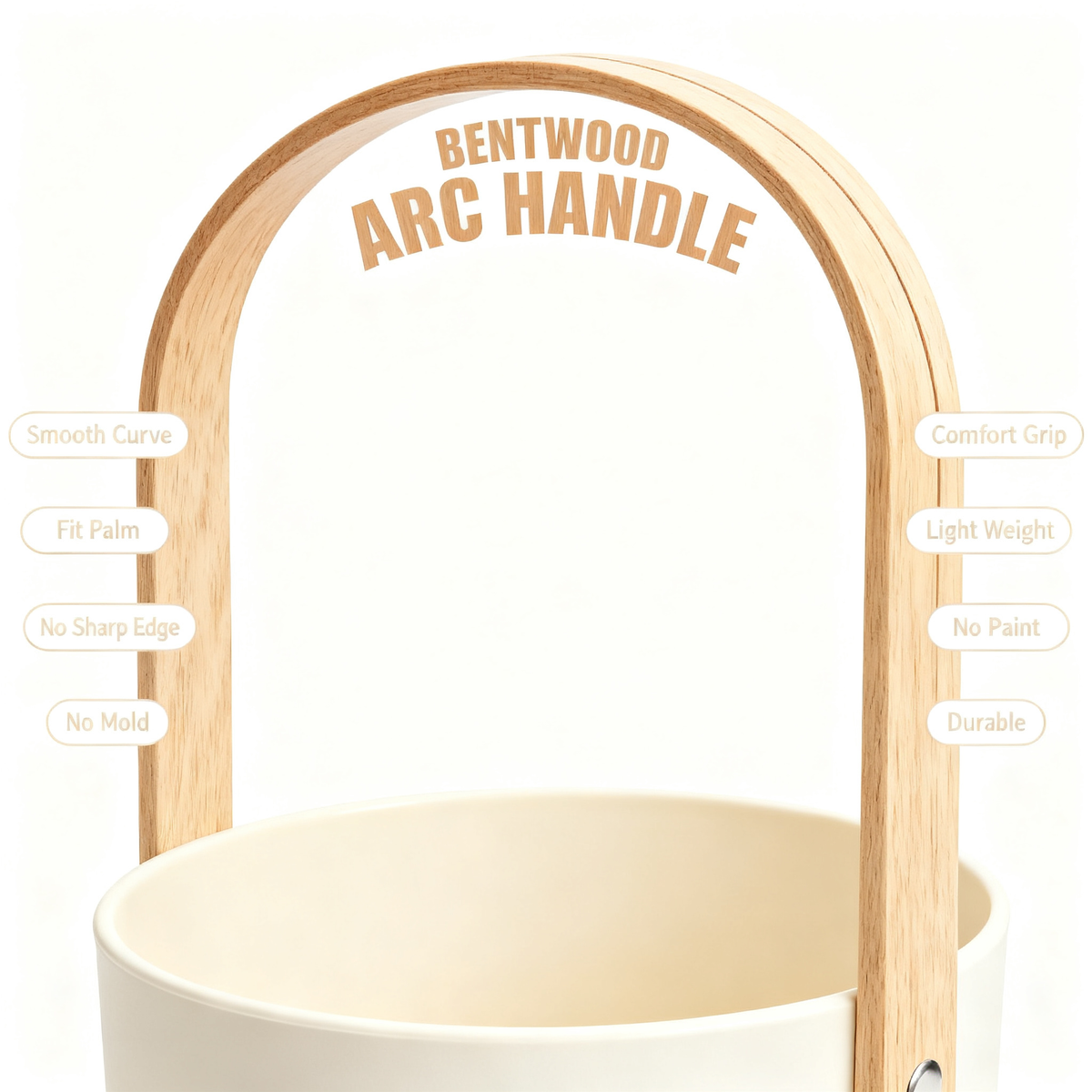 🪵 Bring Natural Warmth Into Your Kitchen — Premium Wooden Handle Utensil Holder Designed for a Cleaner & More Beautiful Countertop