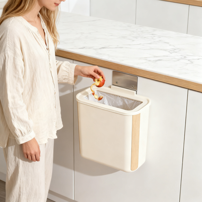 🗑️ A Cleaner Kitchen Starts Here — Wall Mounted Hanging Trash Can Designed for Smarter Space Saving