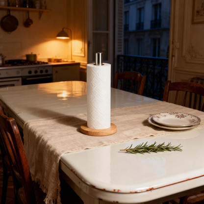 🌿 Minimalist Wooden Paper Towel Holder — A Beautiful Balance of Nature, Function & Modern Kitchen Design