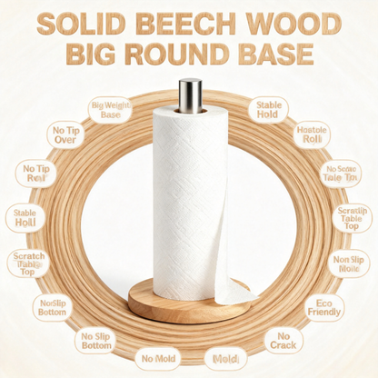 🌿 Minimalist Wooden Paper Towel Holder — A Beautiful Balance of Nature, Function & Modern Kitchen Design