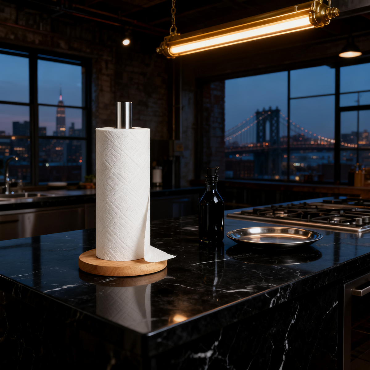 🌿 Minimalist Wooden Paper Towel Holder — A Beautiful Balance of Nature, Function & Modern Kitchen Design