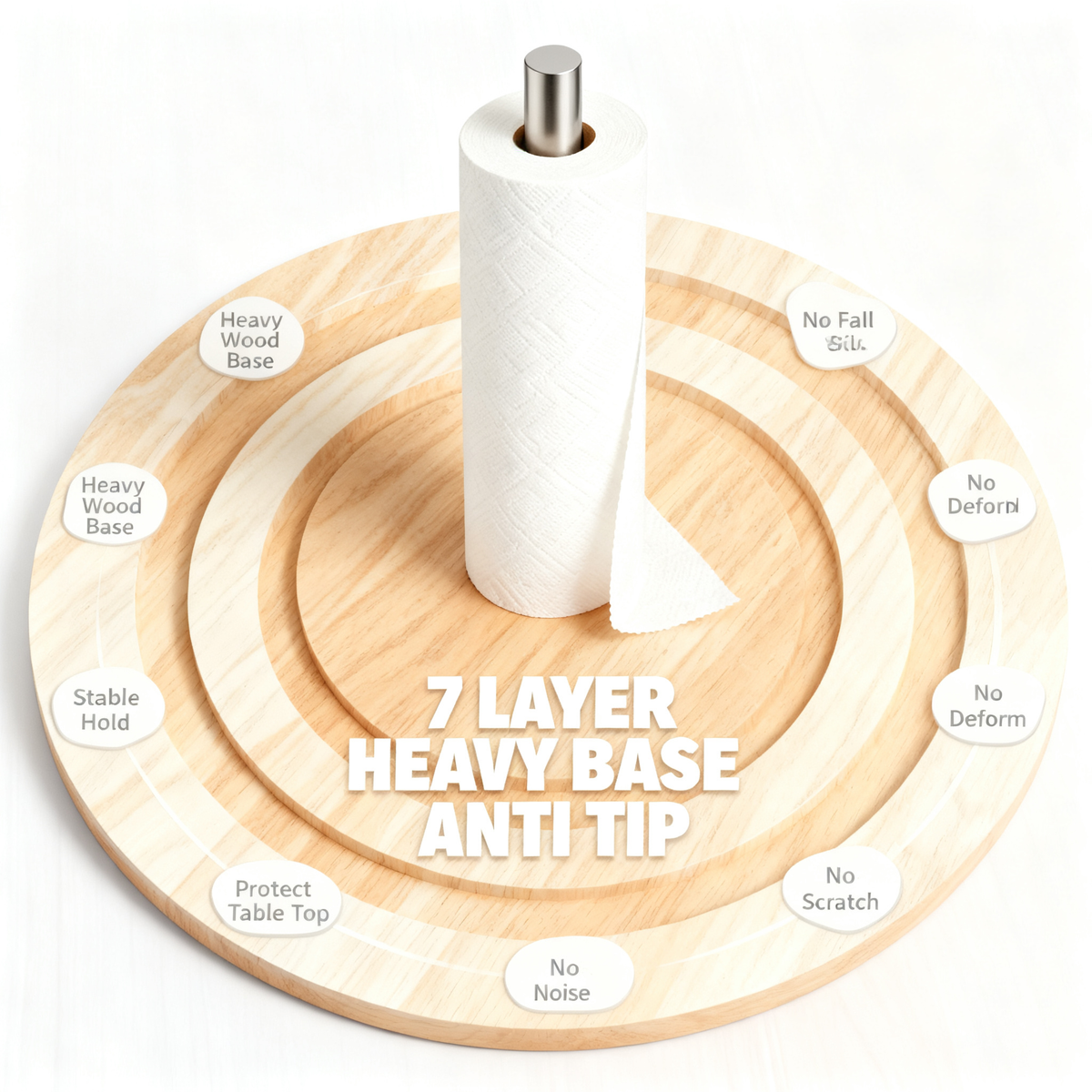 🌿 Minimalist Wooden Paper Towel Holder — A Beautiful Balance of Nature, Function & Modern Kitchen Design