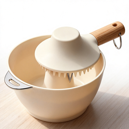 🍋 Fresh Citrus Flavor Made Simple｜A Wooden Handle Lemon Squeezer for Better Homemade Drinks and Cooking