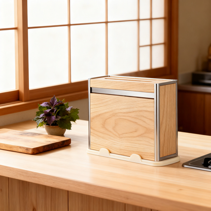 🔪 Wooden Knife Storage Block — A Stylish Organization Solution for a Safer and More Beautiful Kitchen