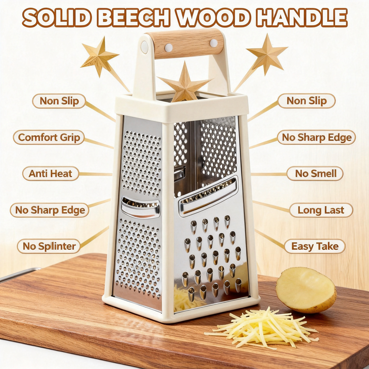 🧀 Create Beautiful Homemade Dishes With One Essential Kitchen Tool — The Multi-Sided Grater Designed For Everyday Creativity