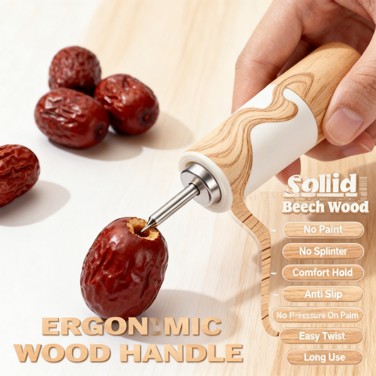 🍒 Enjoy Fresh Fruit More Easily With A Smart Cherry & Date Pitter Designed For Cleaner Preparation