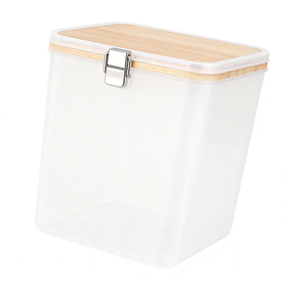 🤎 Add Natural Beauty To Your Kitchen With A Bamboo Lid Storage Box Designed For Elegant Organization